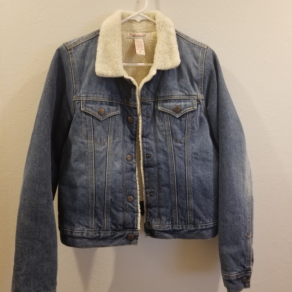 Denim & Sherpa Collar Jacket